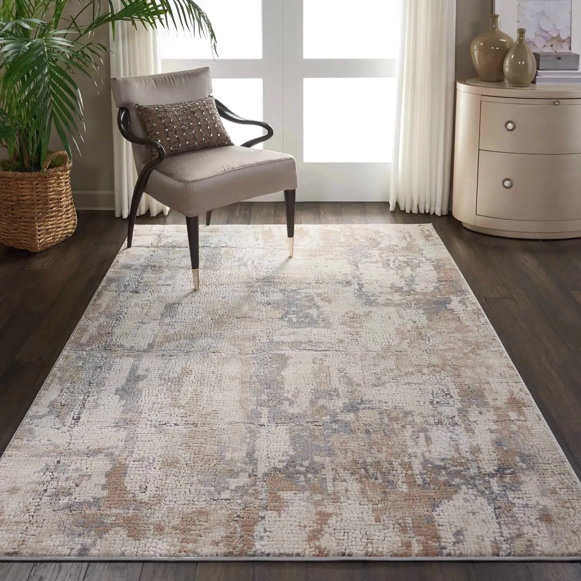 Rustic Textures RUS06 Beige/Grey Rug