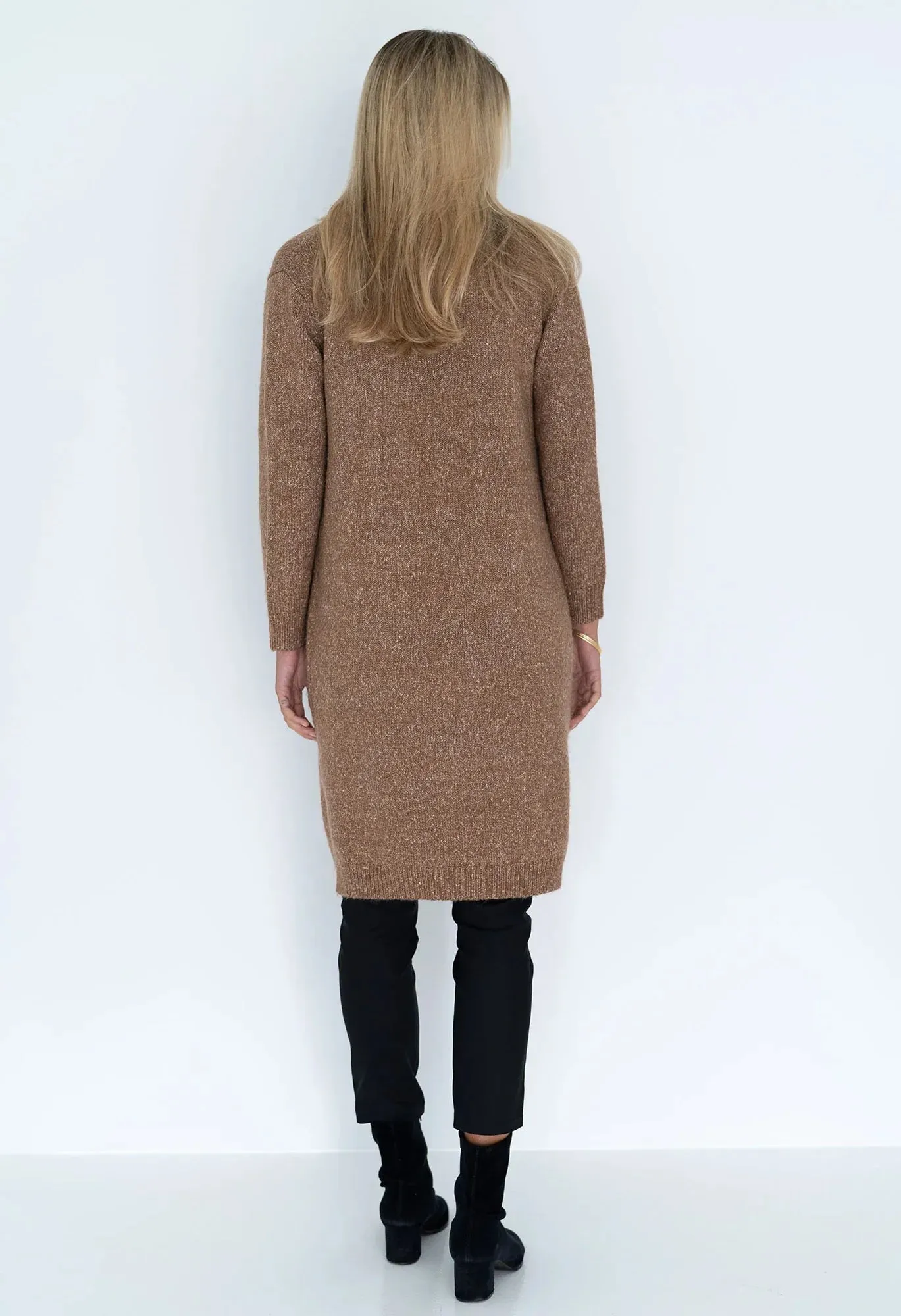 TEMPEST KNIT COAT IN Walnut