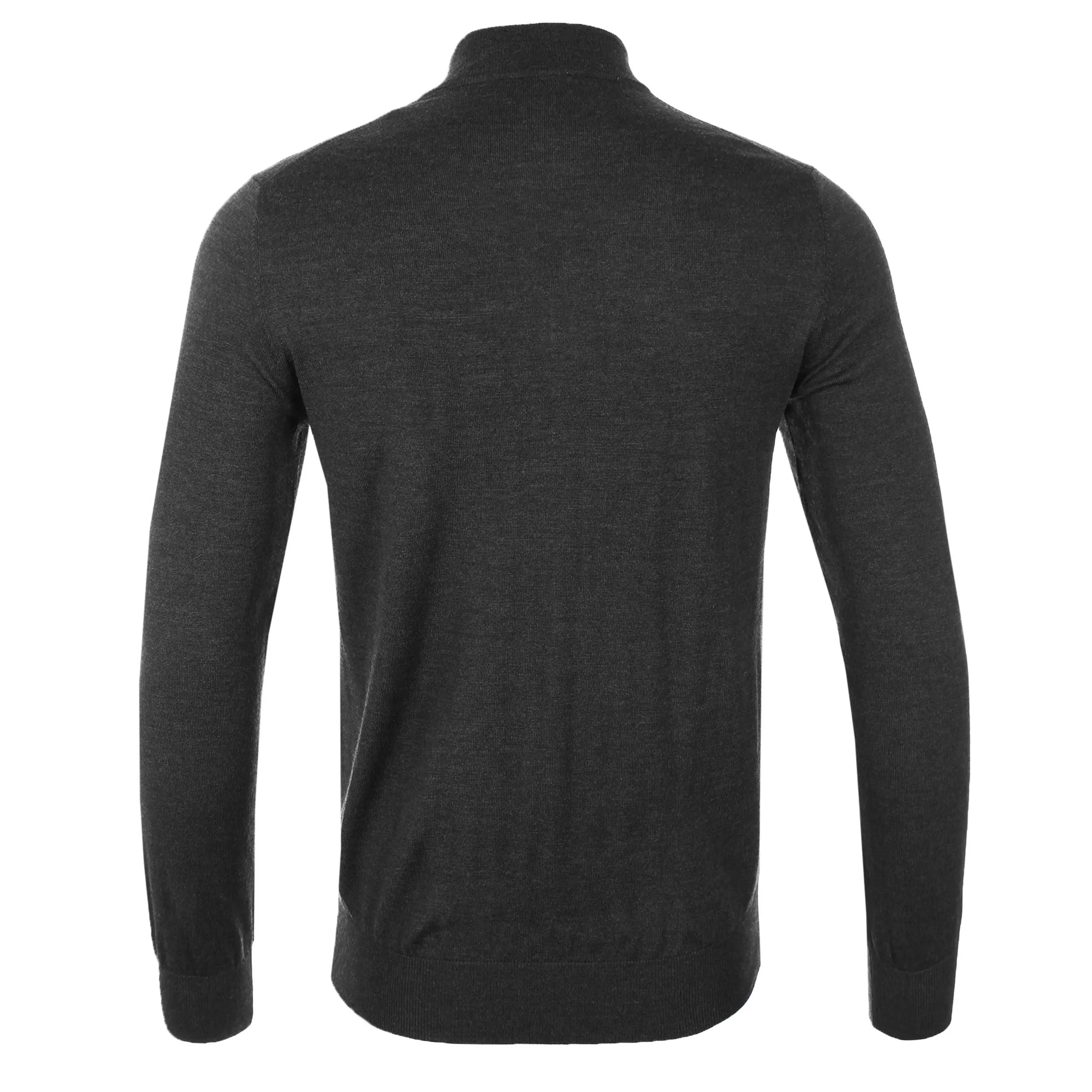 Thomas Maine 1/4 Zip Knitwear in Charcoal