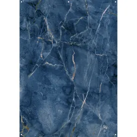 X-Drop Vinyl Backdrop - Blue Marble (5' x 7')