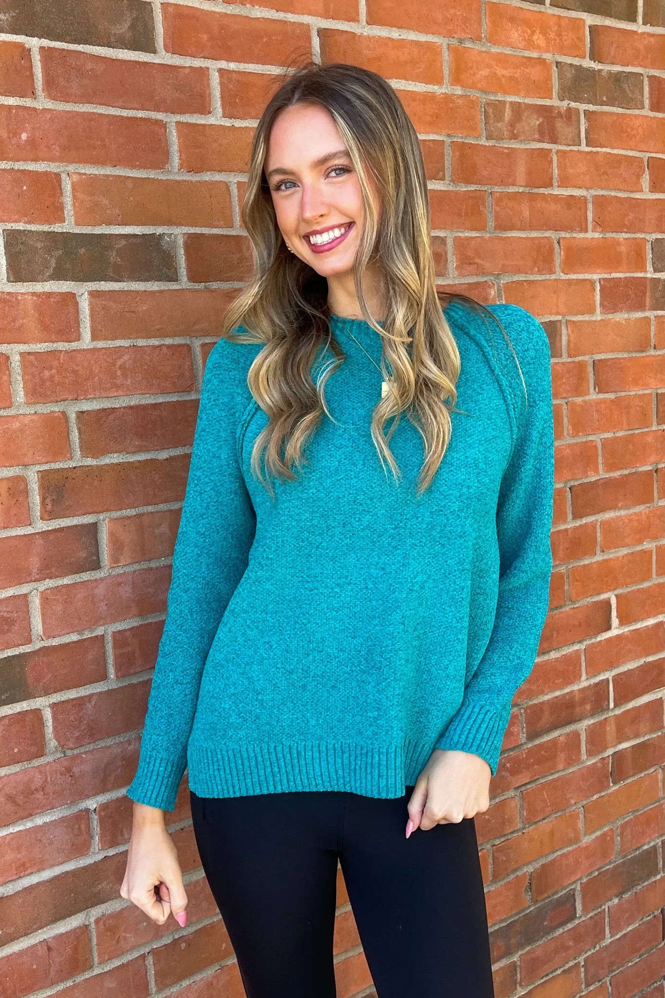 Zenana-Raglan Chenille Sweater